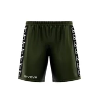 Pantaloni scurti sport Givova Poly Band, Verde Militar