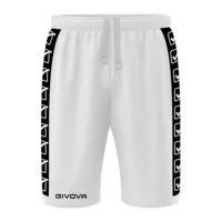 Pantaloni scurti Givova Terry Band, Alb