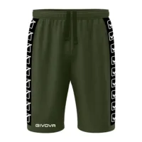 Pantaloni scurti Givova Terry Band, Verde Militar