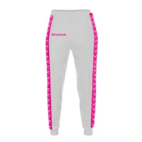 Pantaloni lungi Givova Tricot Band, Fuxia / Alb