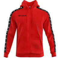 Hanorac Givova Felpa Full-zip Band, Rosu