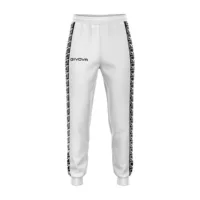 Pantaloni lungi Givova Terry Band, Alb