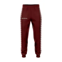 Pantaloni lungi Givova Terry Band, Visiniu