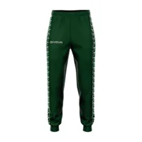 Pantaloni lungi Givova Terry Band, Verde inchis