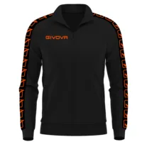 Bluza trening Givova Tricot Band, Negru / Portocaliu Fluo