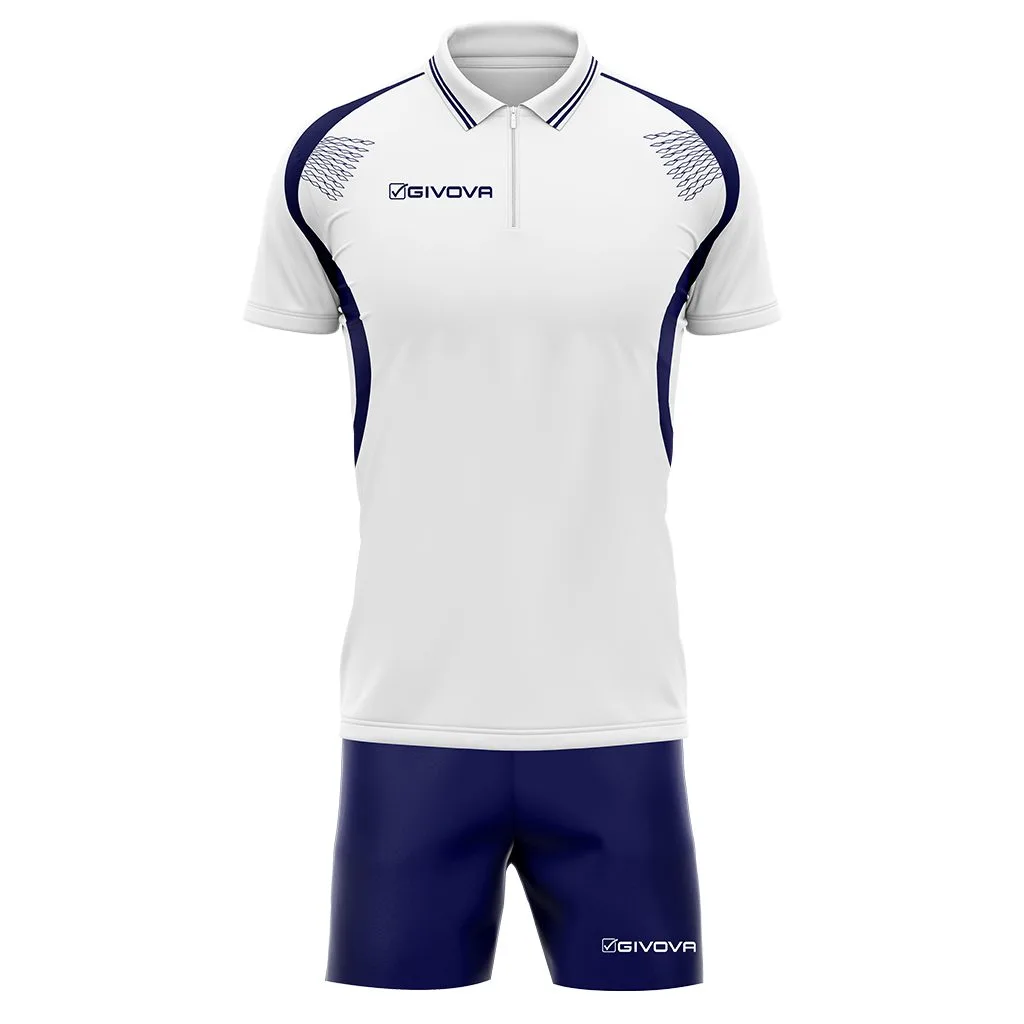 Set tenis Givova Easy, Alb / Bleumarin - imagine 5