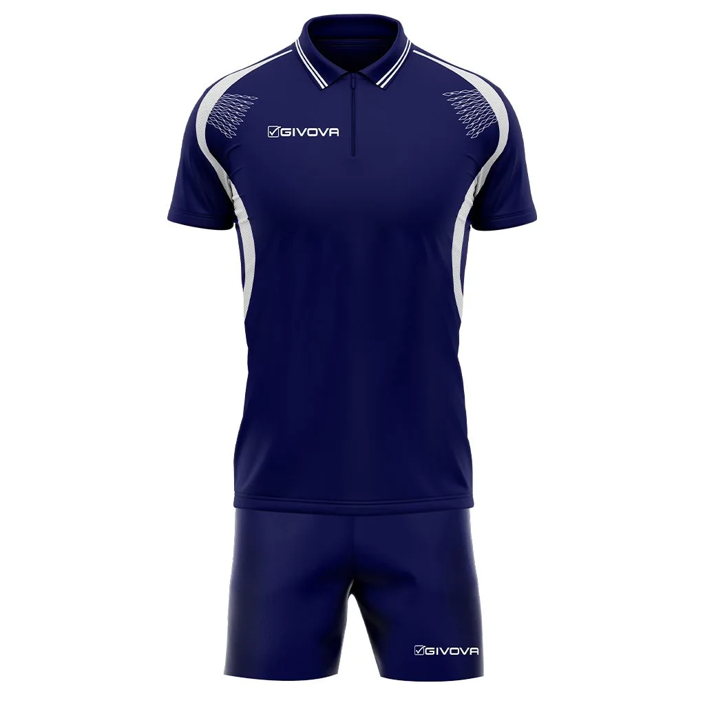 Set tenis Givova Easy, Bleumarin / Alb - imagine 5