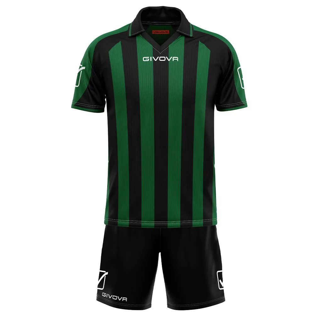 Set echipament sport Givova Suporter, Verde / Negru - imagine 1