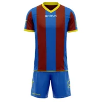 Set echipament sport Givova Catalano, Albastru Royal / Grena