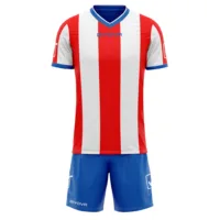 Set echipament sport Givova Catalano, Rosu / Alb