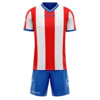 Set echipament sport Givova Catalano, Rosu / Alb