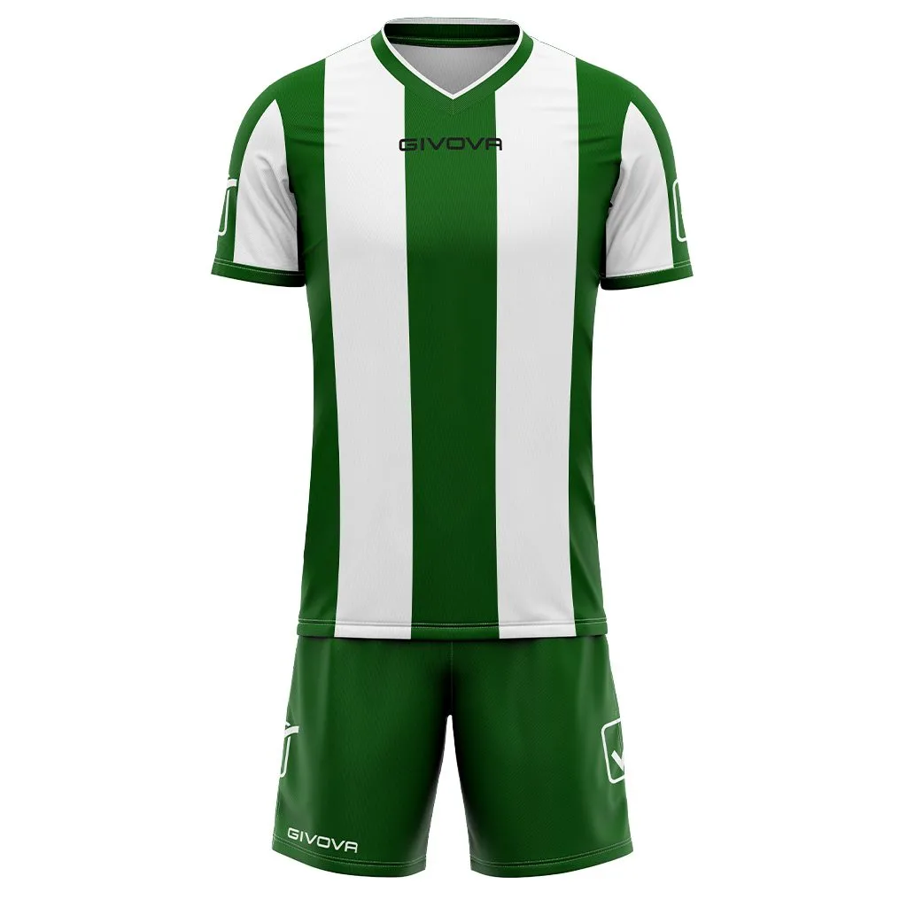 Set echipament sport Givova Catalano, Verde / Alb - imagine 1