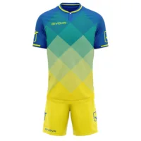 Set echipament sport Givova Shade, Albastru Royal / Galben