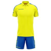 Set echipament sport Givova Play, Galben / Albastru Royal