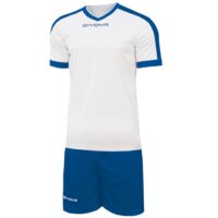 Kit echipament sportiv Givova Revolution - Alb / Albastru Royal