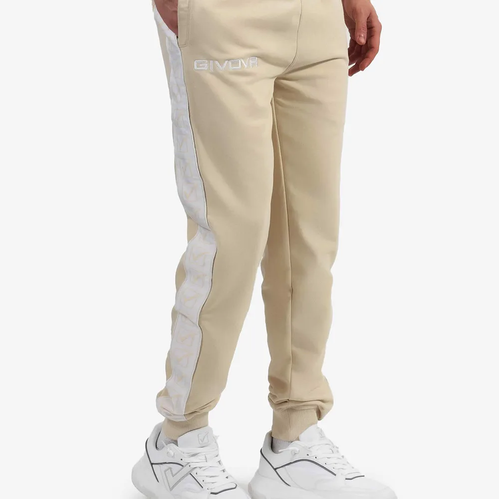 Pantaloni lungi Givova Terry Band, Nisip - imagine 2