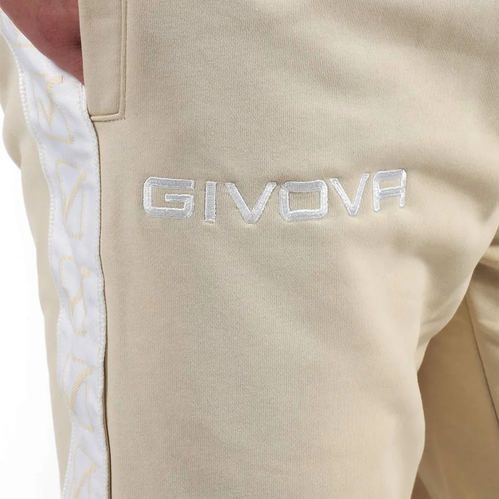 Pantaloni lungi Givova Terry Band, Nisip - imagine 4