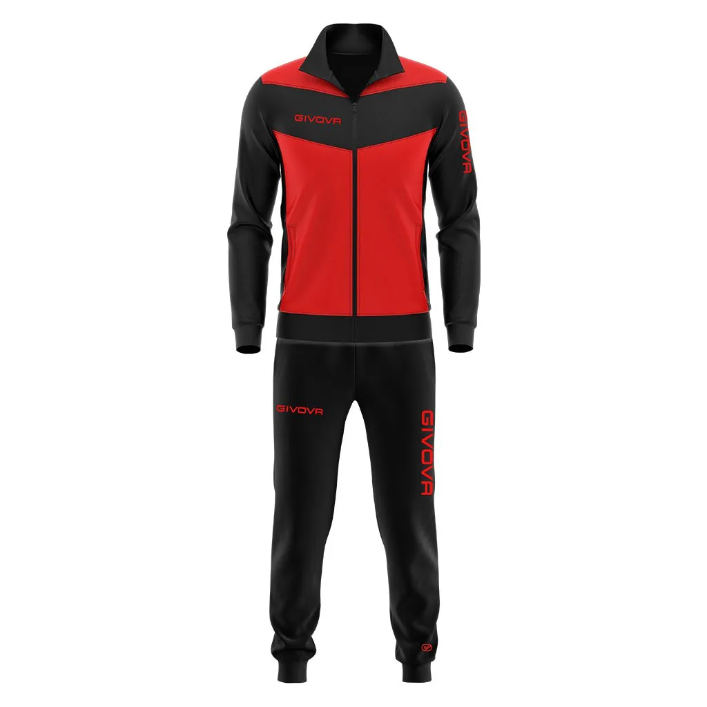 Trening unisex Givova Visa Luxury, Rosu / Negru - imagine 1