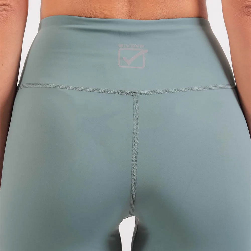 Colanti lungi fitness dama Givova Basic, Verde - imagine 4