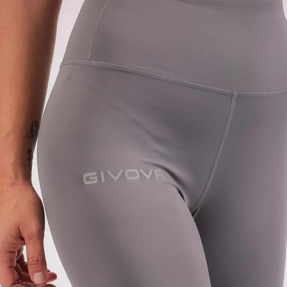 Colanti lungi fitness dama Givova Basic, Gri inchis - imagine 3