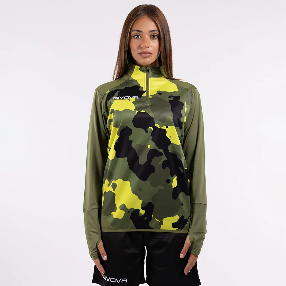 Bluza antrenament Givova Army, Verde militar - imagine 1