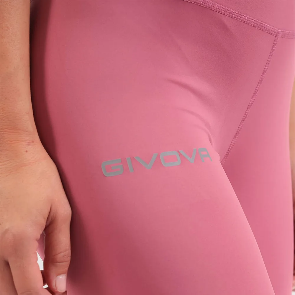 Colanti lungi fitness dama Givova Basic, Roz - imagine 4