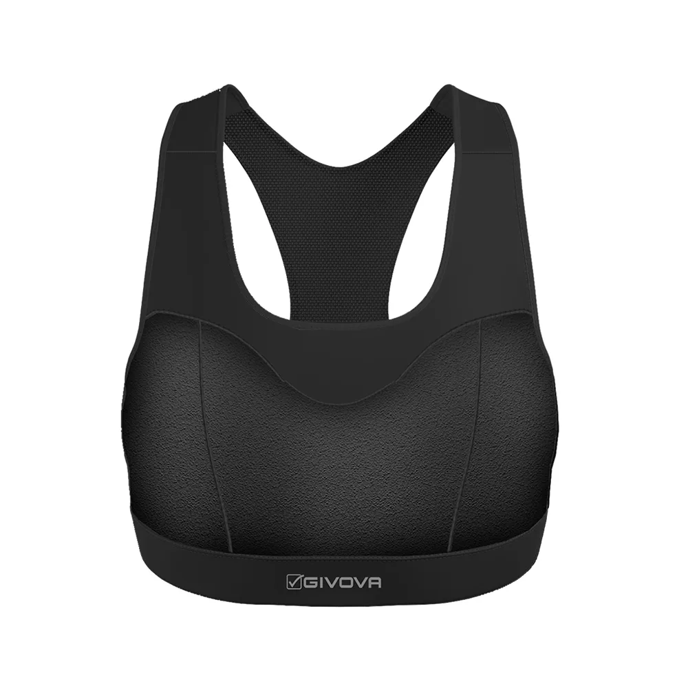 Bustiera fitness Givova Eco, Negru - imagine 5